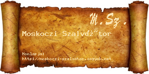 Moskoczi Szalvátor névjegykártya